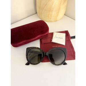 Gucci ~ Women Sunglasses Semi Cat Eye